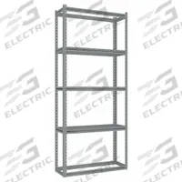 TENNSCO Boltless Shelving: Starter, Medium-Duty, 36 in x 12 in, 84 in Overall Ht, 5 Shelves, Open (MPN ZB7-3612S-5). Key specifications — Finish: Powder Coated; Maximum Post Load Capacity: 8,000 lb with Beams Evenly Spaced at 24 in; Decking Material: None; Color: Gray; Beam Profile: Z-Beam; Brand: TENNSCO; Side Panel: Open.
