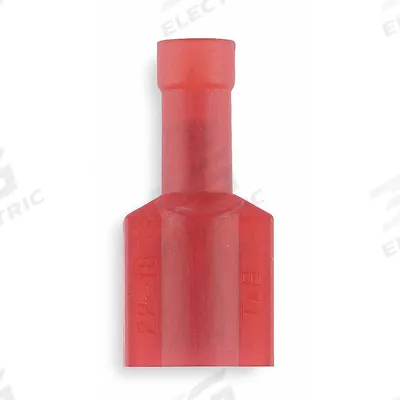 STA-KON Wire Disconnect: Male Tab, Red, Nylon, Full Coverage - Fully Insulated Quick Disconnects