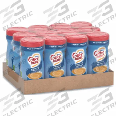 COFFEE MATE French Vanilla Powder Creamer: French Vanilla, 15 oz Item Size, Canister - Creamers