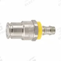 PARKER Nose Piece Assembly Coupling: 3/8 in, Female Thread, Stainless Steel, Hose Barb (MPN NSS-372-6HB). Key specifications — Connection Type: Hose Barb; Body Material: Stainless Steel; Brand: PARKER; Temperature Range: -70° to 250°F.