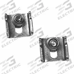 HOFFMAN Clamp Kit: Repl Clamps for Clamp-Cover Enclosures, Steel, 0.74 in x 1.09 in (MPN AL15). Key specifications — Finish: Plated; Brand: HOFFMAN; Accessory Type: Clamp Kit; Application: Replacement Clamps for Clamp-Cover Enclosures; Material: Steel.