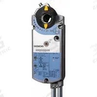 Actuator: Dampers, On/Off, Spring Return, 160 in-lb, 24V AC/DC, Hardwired Plenum Rated Cables (MPN GCA126.1P). Key specifications — Manufacturer Part Number: GCA126.1P; Shaft Type: Self-Centering Shaft Coupling; Shaft Rotation: CW/CCW; Stroke Degree: 90°; Plenum Rating: Plenum Rated; Power Rating: 5W; Input Voltage: 24V AC/DC; Brand: SIEMENS.