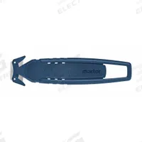MARTOR Concealed blade metal detectable knife: 5 13/16 in Overall Lg, Straight Handle, Blue, 10 PK (MPN 150007.12). Key specifications — attr307620: Blue; attr307617: Straight; attr307618: Textured; attr307619: Stainless Steel; attr307634: Smooth; attr324885: MARTOR.