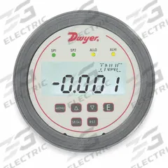 DWYER Digital Panel Meter: 9,999 Display Span - Max, 12 V AC – 28 V AC, 12 V DC – 28 V DC, (2) SPDT (MPN DHC-006). Key specifications — attr1042966: DHC-006; attr1042969: +/-1.5%; attr1042981: Black; attr1042982: LCD; attr1042990: Instructions; attr1042993: 4X; attr1043003: Differential Pressure Controller; attr1043006: DH3.