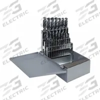 CHICAGO-LATROBE Screw Machine Drill Bit Set: 29 Pc, 1/16" to 1/2" by 64ths, 135° Split Point (MPN 57719). Key specifications — attr1238841: Metal Index; attr1238820: NAS 907 Type C.