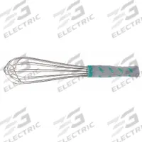 VOLLRATH Whip: 12 in Overall Lg, Nylon Handle, Aqua Handle, NSF Certified, Blue (MPN 47091). Key specifications — Brand: VOLLRATH; Dishwasher Safe: No; Handle Material: Nylon; NSF Certified: Yes; Handle Color: Aqua.