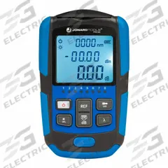 JONARD TOOLS Mini Optical Power Meter: Single & Multi-Mode, Multi-Mode/Single-Mode, FC Adapter/LC (MPN FPM-50S). Key specifications — Product Type: Fiber Optic Power Meter; Includes: (2) AAA Batteries; Manufacturer Part Number: FPM-50S; Adapters Included: FC Adapter; Brand: JONARD TOOLS; Connector Type: LC-UPC; Features: 0.01 dB Resolution; Testing Functions: Optical Power Measuring.