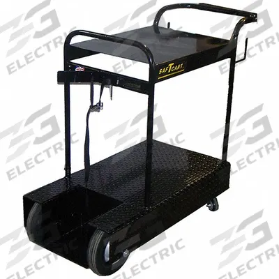SAFTCART Running Gear with Cylinder Rack: For 9 1/2 in Max Cylinder Dia, Caster/Flat Free - Universal Welder & Cylinder Rack Carts