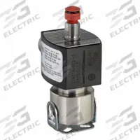 REDHAT Solenoid Valve: 3-Way, Configurable, 1/4 in Pipe Size, 24V DC, Explosion Proof/Watertight (MPN EV8314G30124/DCDD). Key specifications — Pipe Size: 1/4 in; Voltage: 24V DC; Brand: REDHAT; Coil Enclosure: Watertight.