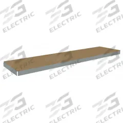 TENNSCO Shelf: 96 in x 24 in, 1,250 lb Load Capacity, Particleboard, Gray, Shelf (MPN ZLES-9624D). Key specifications — Decking Material: Particleboard; Includes: (4) Angle Beams; Decking Finish: Unfinished; Shelf Configuration: Single Straight; Color: Gray; Frame Material: Steel; Brand: TENNSCO; Frame Finish: Zinc Plated.