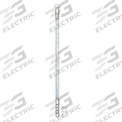 VEE GEE Armored Liquid In Glass Thermometer: 0°F to 300°F, Full Immersion - Full-Immersion Armored Liquid-in-Glass Lab Thermometers