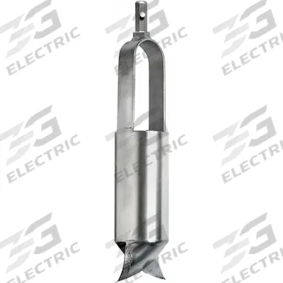 AMS Sand Auger Head: Carbon Steel Bail/Stainless Steel Cylinder, 3 1/4 in Overall Dia - Soil Auger Accessories