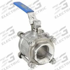 APPROVED VENDOR Manual Two-Way Ball Valve: 2 1/2 in, 316 Stainless Steel, Straight Valve Body, RPTFE (MPN G-S3P1K-250). Key specifications — Brand: APPROVED VENDOR; Handle: Locking Lever.