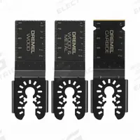 DREMEL Oscillating Tool Blade Set: 3 Blades, Straight, Universal Open-Back Connection, 3 PK (MPN MM488BU). Key specifications — attr1140173: (1) MM482U Universal General Purpose Flush Cut Blade; attr1097629: DREMEL; attr1097591: Milwaukee.