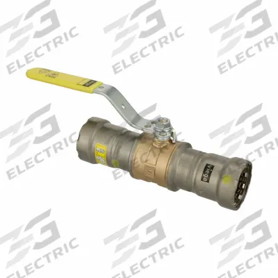 VIEGA MEGAPRESS Manual Two-Way Ball Valve: 1 in, Bronze, Straight, 125 psi Max. Pressure (CWP) - Bronze Ball Valves