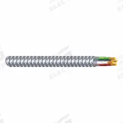 SOUTHWIRE Metal Clad Cable: 8 AWG, 3 Conductors, Copper, 100 ft, Aluminum, Std, THHN (MPN 68713799-100). Key specifications — Brand: SOUTHWIRE.