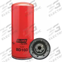 BALDWIN FILTERS Oil Filter: BD103, LF3000, 2 1/4"-12 Thread Size, 11 7/16 in Overall Ht, Oil. Key specifications — Baldwin Interchange: BD103; FleetGuard Interchange: LF3000; Brand: BALDWIN FILTERS; Compatible Vehicle Make: Cummins; Includes: Attached Gasket; Media Material: Cellulose.