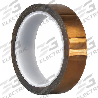 TAPECASE Film Tape: 1 in Wd, 36 yd Lg, 2.5 mil Thick, Polyimide Film, Acrylic - High-Temperature Film Masking Tape
