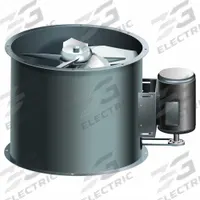 ACME Tubeaxial Fan: Clean Air, 24 1/2 in Blade, 10,259 cfm @ 0.000 in SP, 208-230/460V AC, 1 Phase (MPN HQ240240). Key specifications — Brand: ACME; Includes Drive Package: Yes; Assembly: Assembled; Nameplate Voltage: 208-230/460V AC; Mounting Orientation: Horizontal; Motor Enclosure: Totally Enclosed; Motor Type: Continuous Duty; Airflow @ 0.000 in SP - Range: 10,000 to 19,999 cfm.