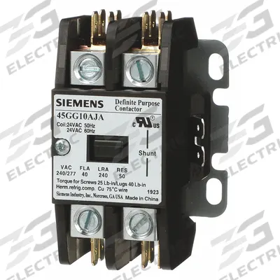 Siemens Definite Purpose Magnetic Contactor: 1 + N Poles, 208-240V AC, 40 A - Non-Reversing Definite Purpose Contactors