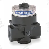 WILKERSON Compressed Air Regulator: Zinc, 1/4 in NPT, 117 cfm, 300 psi Max Op Pressure, Nonrising (MPN R21-02-000). Key specifications — attr111664: No; attr111400: R21; attr111627: WILKERSON.