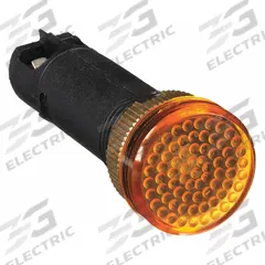 DAYTON Raised Panel Light: 12 mm Panel Mounting Hole Dia, LED, Raised Head (MPN 22NY88). Key specifications — Brand: DAYTON; Electrical Connection: M2.5 Screw.