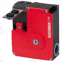 EUCHNER Safety Interlock Switch: STM Series, 2NC (MPN STM2N-222B024-M). Key specifications — Brand: EUCHNER; Manufacturer Part Number: STM2N-222B024-M; Actuating Key Type: Hinge; Key Hole Location: Front; Series: STM.