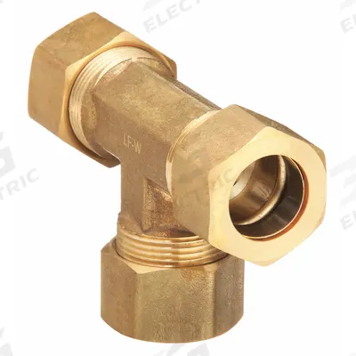 CAMPBELL HAUSFELD Compression Tee: ST072110AV - Air Compressor Parts