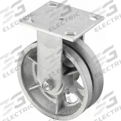 APPROVED VENDOR Plate Caster: Rigid, Iron, 6 in Wheel Dia, 2 in Wheel Wd, 7 1/2 in Mounting Ht, Slot (MPN P21R-C060R-14-VG1). Key specifications — attr1100373: APPROVED VENDOR.