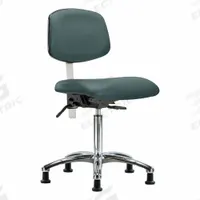 Cleanroom Task Chair: Vinyl, Armless, Ht Range 21 1/2 in to 29 in, 18 1/2 in Seat Wd, 17 in Seat Dp (MPN BR-NCR-VMBCH-CR-T0-A0-NF-RG-8546). Key specifications — Foot Support: No; Back Tilt Backward: 13.5°; Back Tilt Forward: 10.5°; Base Material: Aluminum; Brand: APPROVED VENDOR; Product Type: Cleanroom Task Chair; Cleanroom Class: ISO 5; ESD-Safe: Not ESD Safe.