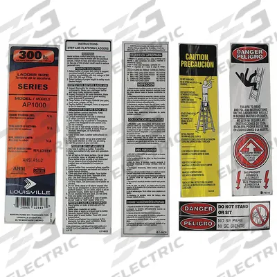 LOUISVILLE Label Kit: For 29NH73/33J648/33J649/33J651/36Y372/36Y373/36Y374 - Material Handling Parts