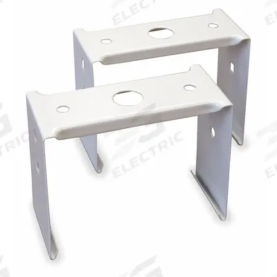 LITHONIA LIGHTING Tong Hanger: 2 1/2 in Lg, 8 1/3 in Wd, 2 1/6 in Ht, Unfinished - Clips, Chains & Hangers