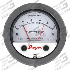 DWYER Photohelic Switch: Back/Single-Side, 1/8 in NPT Female, ±2% Gauge Accuracy, 3000MR, 4 in Dial (MPN 3002MR). Key specifications — Sensor Type: Diaphragm; Series: 3000MR; Certificate of Calibration: Not Included; Gauge Accuracy: ±2%.