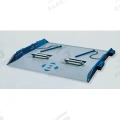 BLUFF Dock Board: 15,000 lb Load Capacity, 48 in Overall Lg, 60 in Overall Wd, Diamond Treadplate (MPN 15T6048). Key specifications — Material: Steel; Brand: BLUFF.