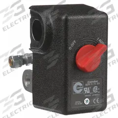 CONDOR USA, INC Pressure Switch: Std, 20 psi – 105 psi, (4) 1/4" NPT, 80 psi / 100 psi ON/OFF (MPN 11EC2E). Key specifications — attr1027655: Diaphragm; attr434202: CONDOR USA, INC; attr1027685: (4) 1/4" NPT; attr1027686: Standard; attr1027690: Auto/Off.