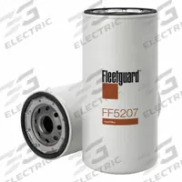 FLEETGUARD Automotive Fuel Filter: 16 5/16 in Overall Lg, 3 11/16 in Outside Dia, Diesel Fuel (MPN FF5207). Key specifications — attr1137520: BF5800; attr1137521: FF5207; attr434022: FLEETGUARD; attr1017112: Trucks; attr1017113: Clark Equipment.
