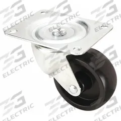 APPROVED VENDOR Plate Caster: Swivel, No Brake, Polypropylene, 3 in Wheel Dia., 1 1/4 in Wheel Wd (MPN P2S-PB030G-P). Key specifications — Brand: APPROVED VENDOR; Wheel/Tread Color: Black; Roll Up: Swivel.