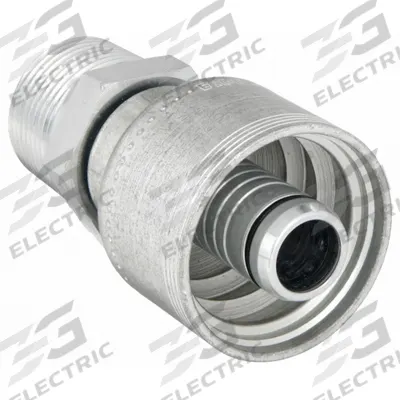 AEROQUIP Hydraulic Crimp Fitting: Steel x Steel, Straight, -12 For Hose Dash Size - Aeroquip Crimp Hydraulic Hose Fittings with NPTF Connection