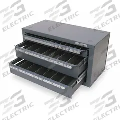 HUOT Tap Dispenser: 20 Compartments, For 1/4"-20 to 1"-12 Taps (MPN 13500). Key specifications — attr1306359: 1/4 in-20 to 1 in-12; attr1306365: HUOT.