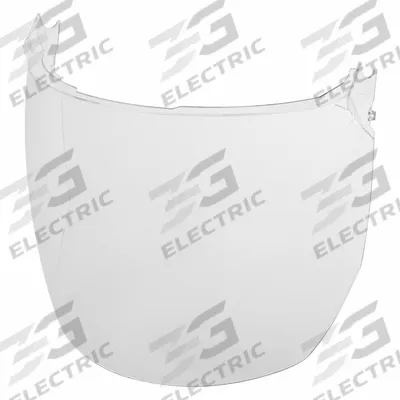 MILWAUKEE Face Shield Visor: 11 in Overall Wd, 9 in Overall Ht, Clear, Reusable - General Purpose Replacement Visors