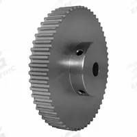 DAYTON Timing Pulley: Modified Curvilinear, Fixed, For GT Timing Belt Section, For 9 mm Belt Wd (MPN 56-5P09-6A6). Key specifications — Brand: DAYTON; Finish: Clear Anodized; For Belt Series: Powerhouse®.
