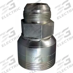 AEROQUIP Hydraulic Crimp Fitting: Steel x Steel, Straight, -8 For Hose Dash Size, Male x Genderless (MPN 4SA10MJ8). Key specifications — Fitting Gender: Male x Genderless; Fitting Connection Type: JIC x Crimp; Thread Size: 7/8"-14; For Hose Dash Size: -8; Brand: AEROQUIP.