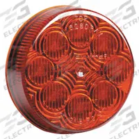 MAXXIMA Clearance Marker Light: Clearance Light, LED, Round, Surface Mount, Red, Grommet, IP67 (MPN M16280R). Key specifications — Lens Color: Red; Brand: MAXXIMA; Electrical Connection: PL-2 Connector; Lighting Technology: LED; Mount Type: Grommet; SAE Lens Code: P2.