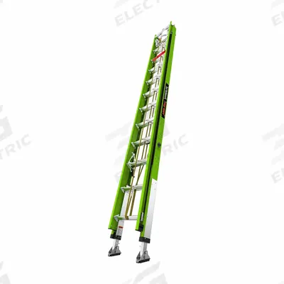 LITTLE GIANT Extension Ladder: 24 ft Ladder Size, Fiberglass, 375 lb Load Capacity - Cable Grab Non-Conductive Fiberglass Extension Ladders