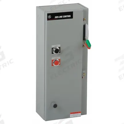 GE Combination Starter: Fusible Disconnect, 3 Poles, NEMA Size 2, 120V AC - Fusible Starters with Electronic Overloads
