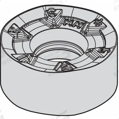 WIDIA Round Milling Insert: RNGJ1204M0SMM (MPN 5520351) - Round (R) Indexable Milling Inserts