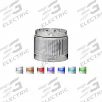 PATLITE Tower Light Module: Steady, 24V DC, Amber/Blue/Cyan/Green/Purple/Red/White, 40 mm Overall Ht (MPN LR6-E-MZ+FB295). Key specifications — Brand: PATLITE; Compatible with Series: LR6; Lens Color: Amber; Operating Voltage: 24V DC; Manufacturer Part Number: LR6-E-MZ+FB295.