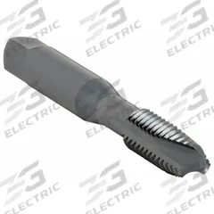 CHICAGO-LATROBE Spiral Point Tap: 3/8"-16 UNC, H3 / 2B, 3 Flute, Plug Chamfer, Black Oxide Cobalt (MPN 330317)
