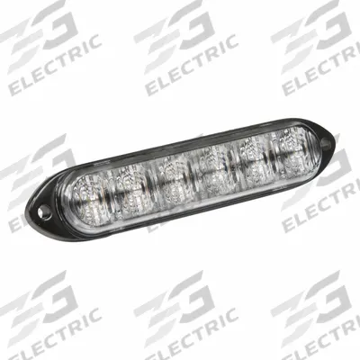 GROTE Warning/Directional Light: Combo Warning and Directional Light, Green, 1 in Overall Wd - Vehicle Perimeter Flashing Warning Lights