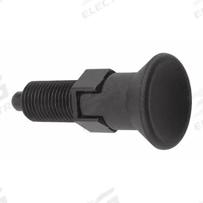 KIPP Indexing Plunger: Locking, Steel, 1/4"-28 Thread - Locking Pull-Knob Indexing Plungers